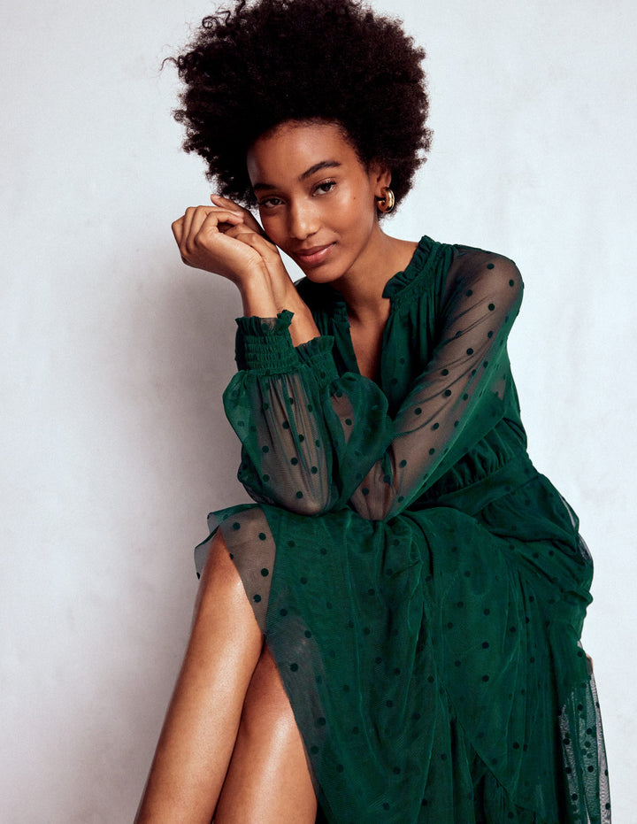 Women's Long Sleeve Green Dresses | Boden UK Women's Long Sleeve Green Dresses | Boden UK