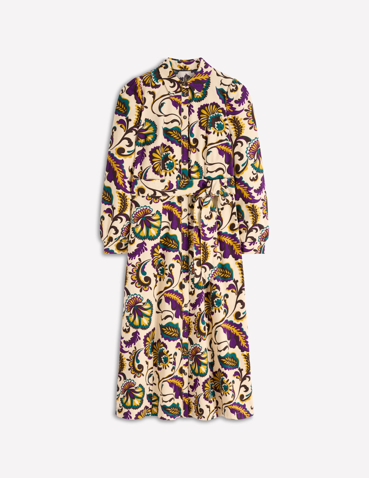 Clara Cord Midi Dress-Multi, Ornate Meadow - Image 6