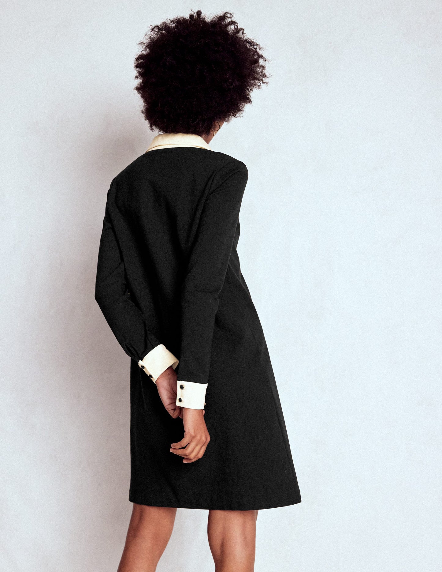 Georgina Ponte Dress-Black & White