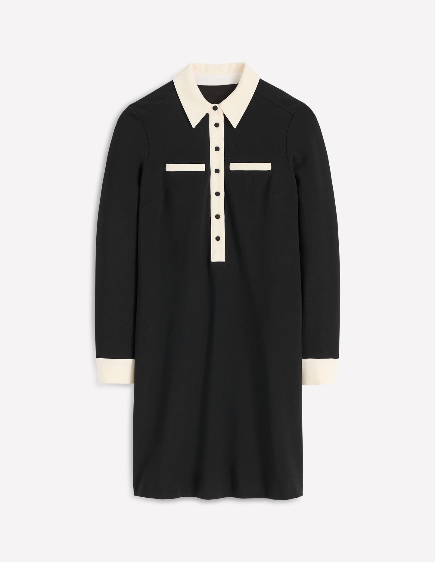 Georgina Ponte Dress-Black & White