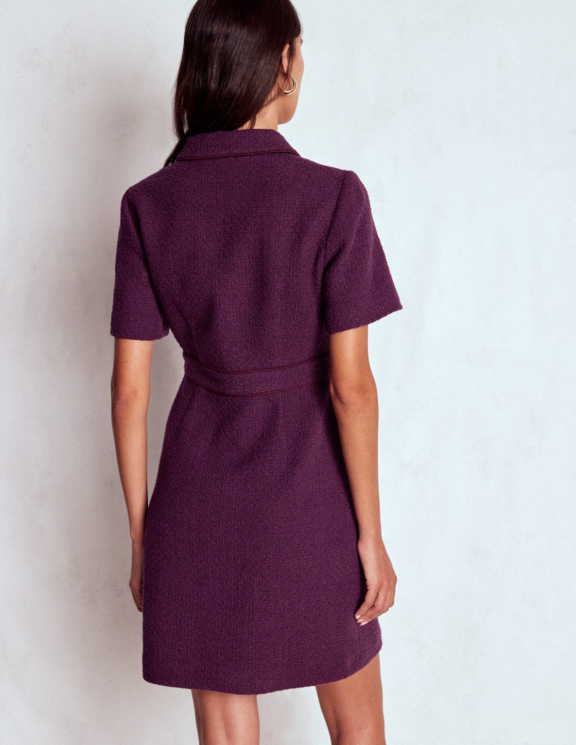Eda Cotton Shift Dress-Plum Jam-3