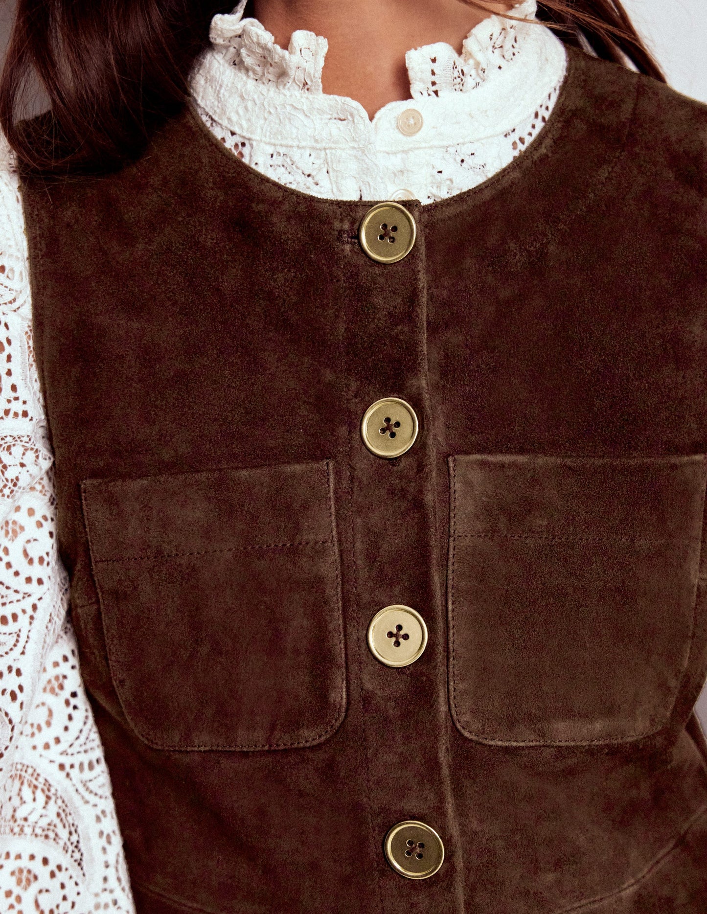 Evelyn Suede Shift Dress-Dark Chocolate