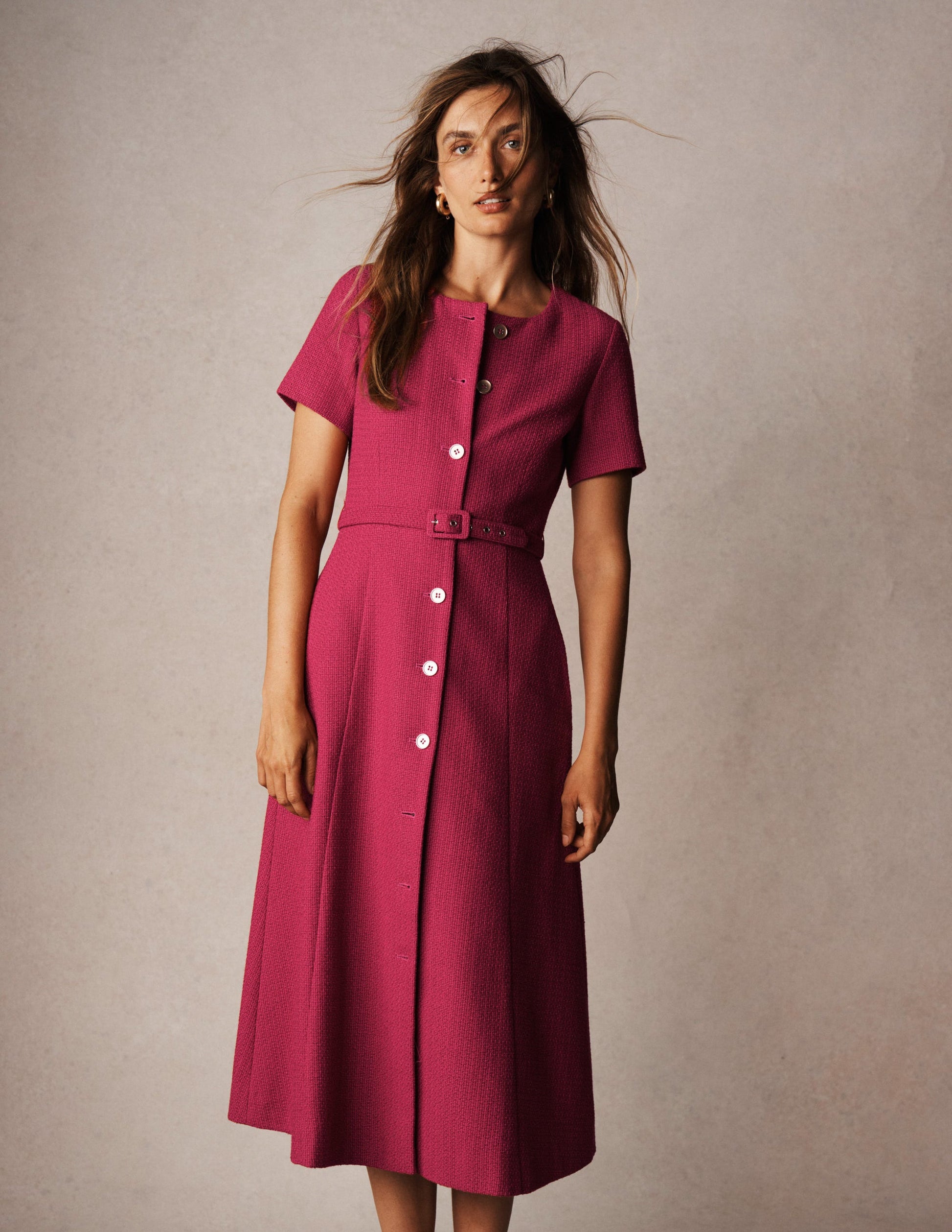 libby jersey midi shirt dress BODEN Libby Jersey Midi Shirt Dress
