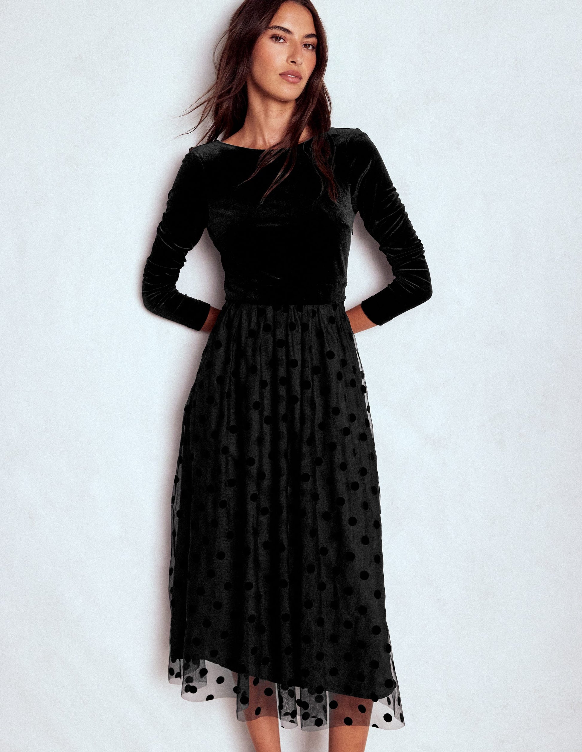 boden velvet party dress Estella Velvet Shift Dress-Emerald Night