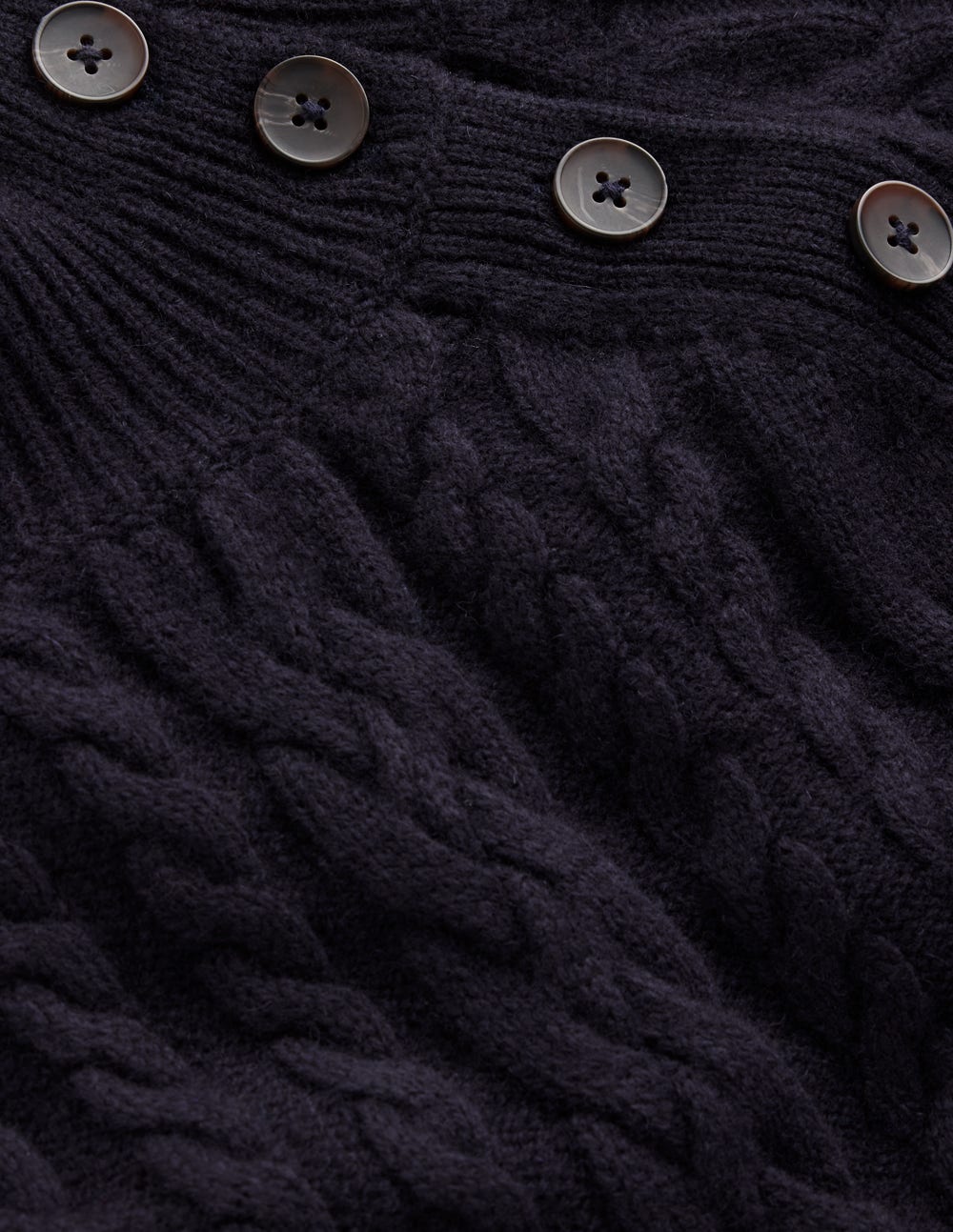 Amara Short Cable Dress-Navy