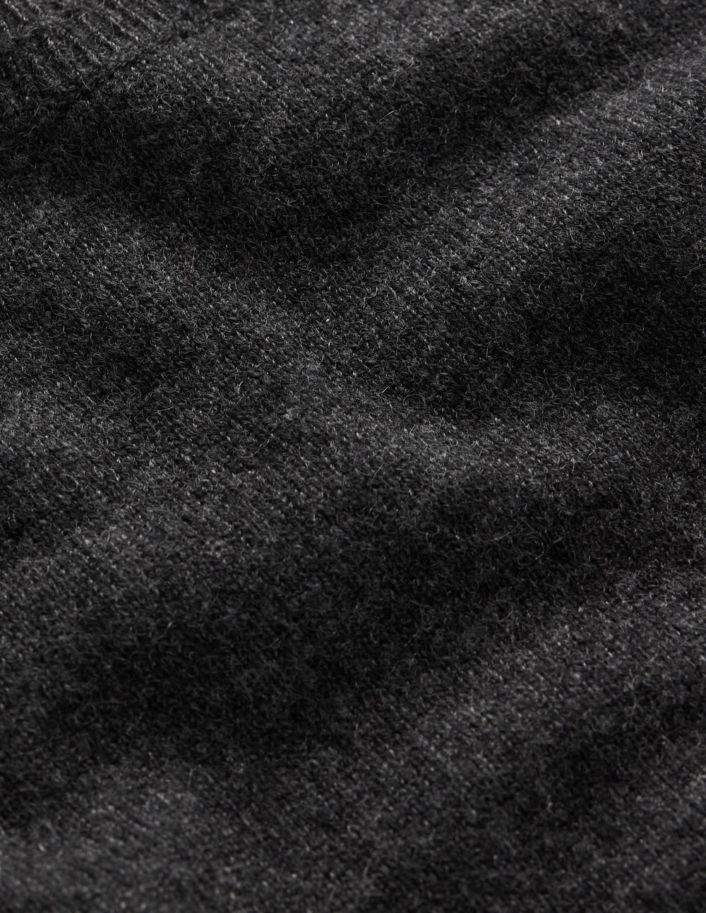 Eva Cashmere Crew Neck Jumper-Charcoal Melange-6