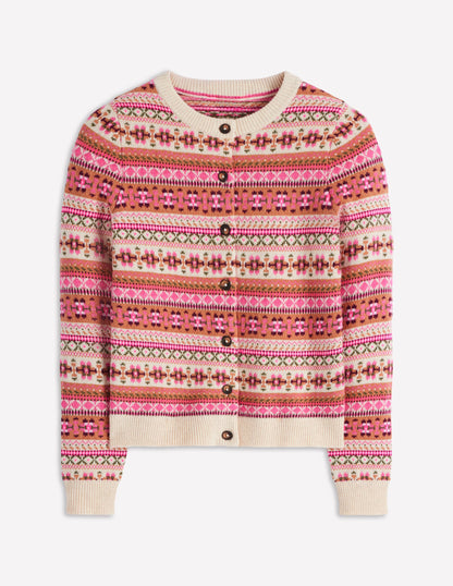 Edie Fair Isle Cardigan-Pink Heritage Fair Isle-6