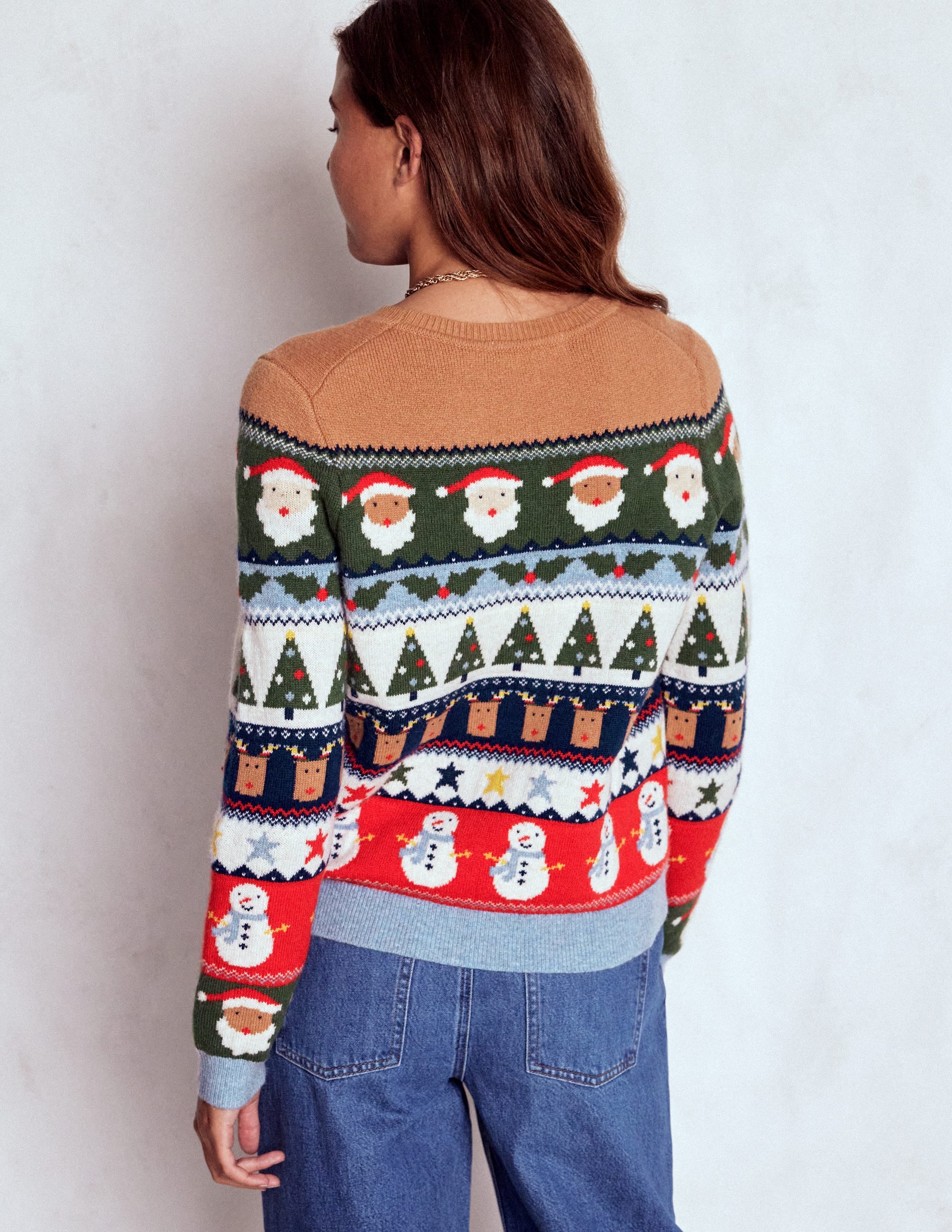 Edie Fair Isle Jumper-Multi, Christmas Fair Isle - Image 3