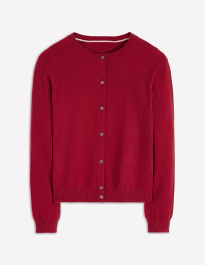 Eva Cashmere Crew Cardigan-Red Liquorice-6