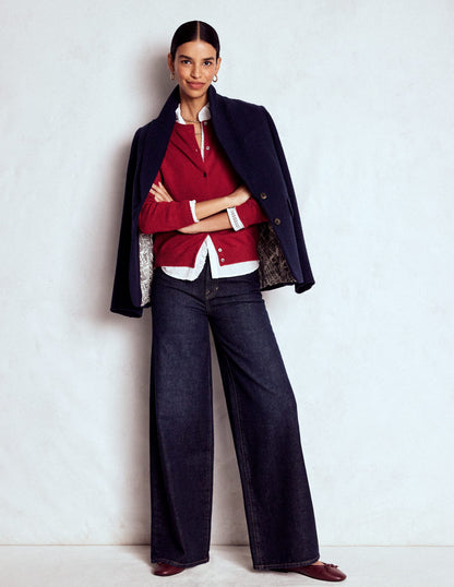 Eva Cashmere Crew Cardigan-Red Liquorice-5