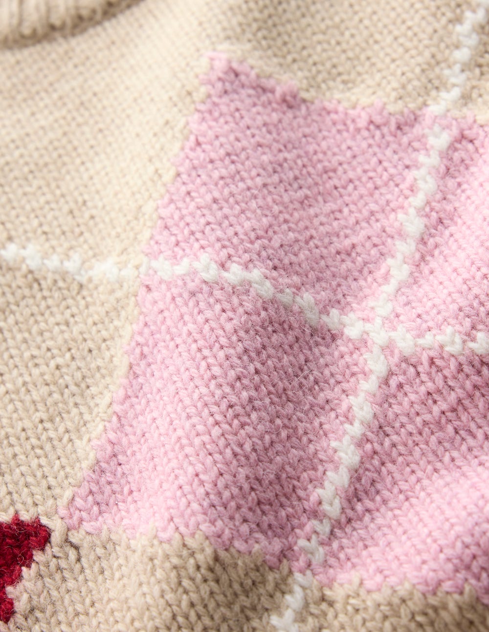 Eleanor Fair Isle Tank-Chinchilla Melange Argyle - Image 8