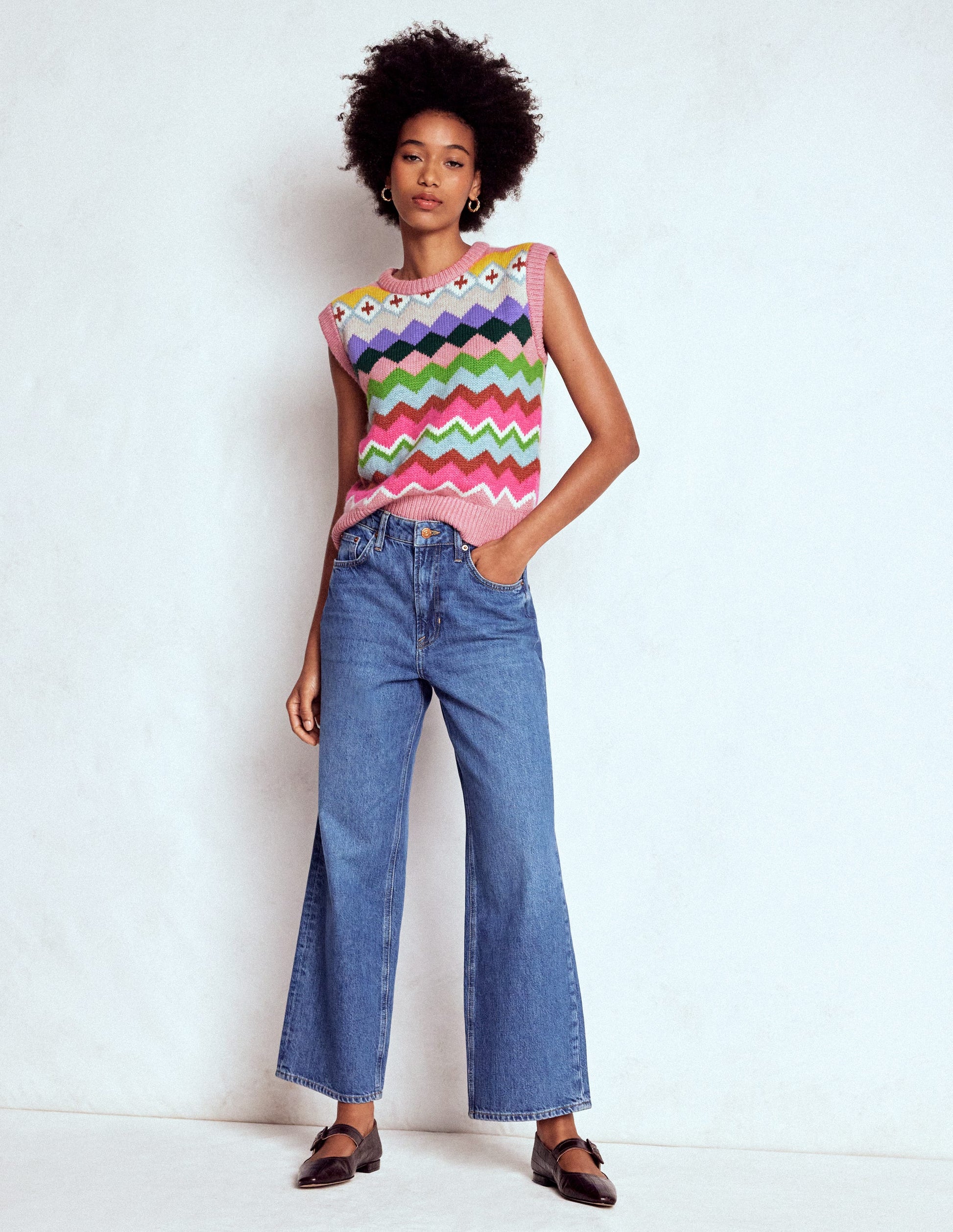 Eleanor Fair Isle Tank-Pink Heritage Fair Isle-6