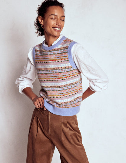 Edie Fair Isle Tank-Heritage Fair Isle-1