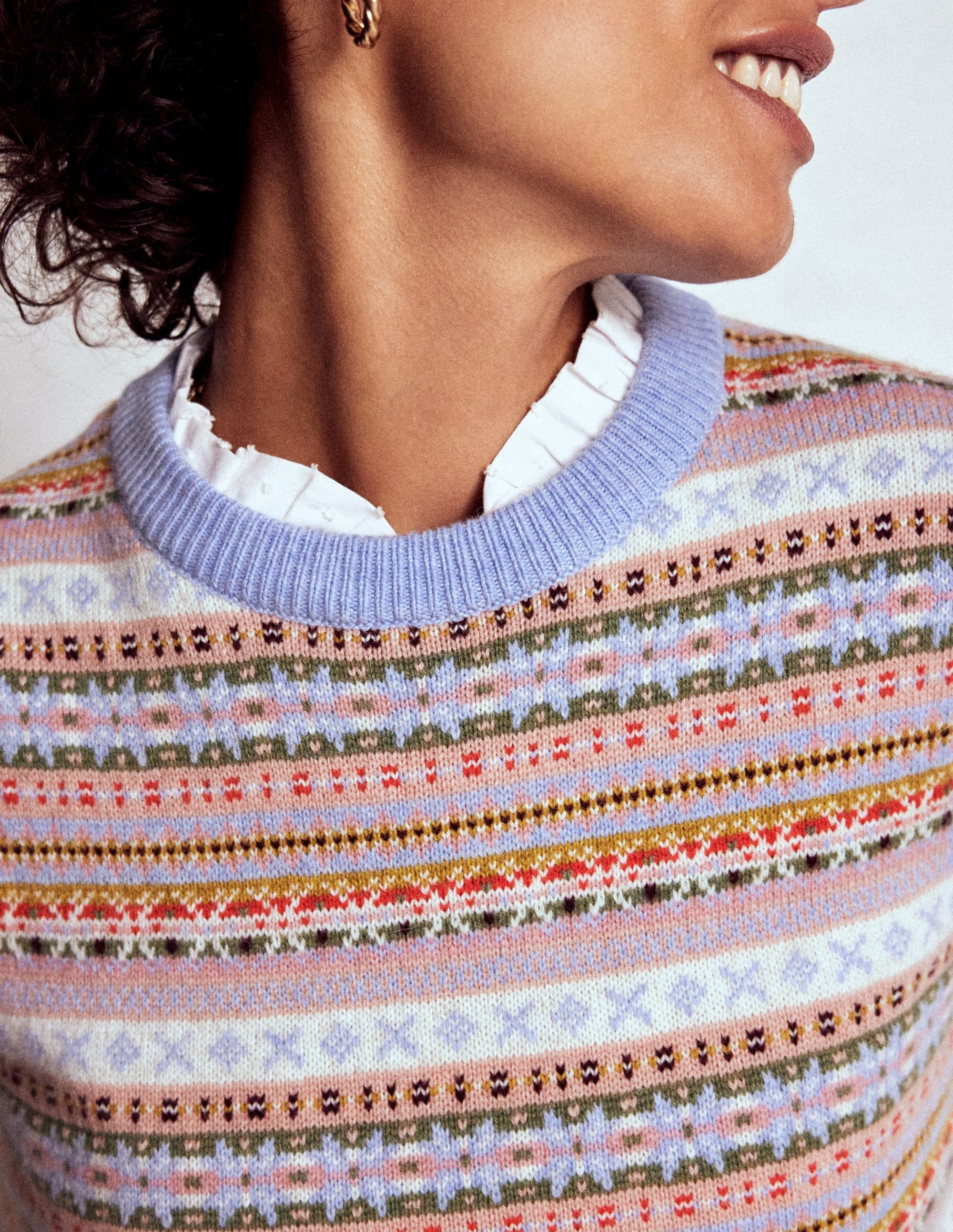 Edie Fair Isle Tank-Heritage Fair Isle - Image 2