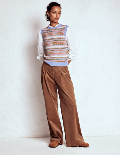 Edie Fair Isle Tank-Heritage Fair Isle-4