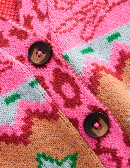 Quinn Boyfriend Cardigan-Camel, Cheetahs-8