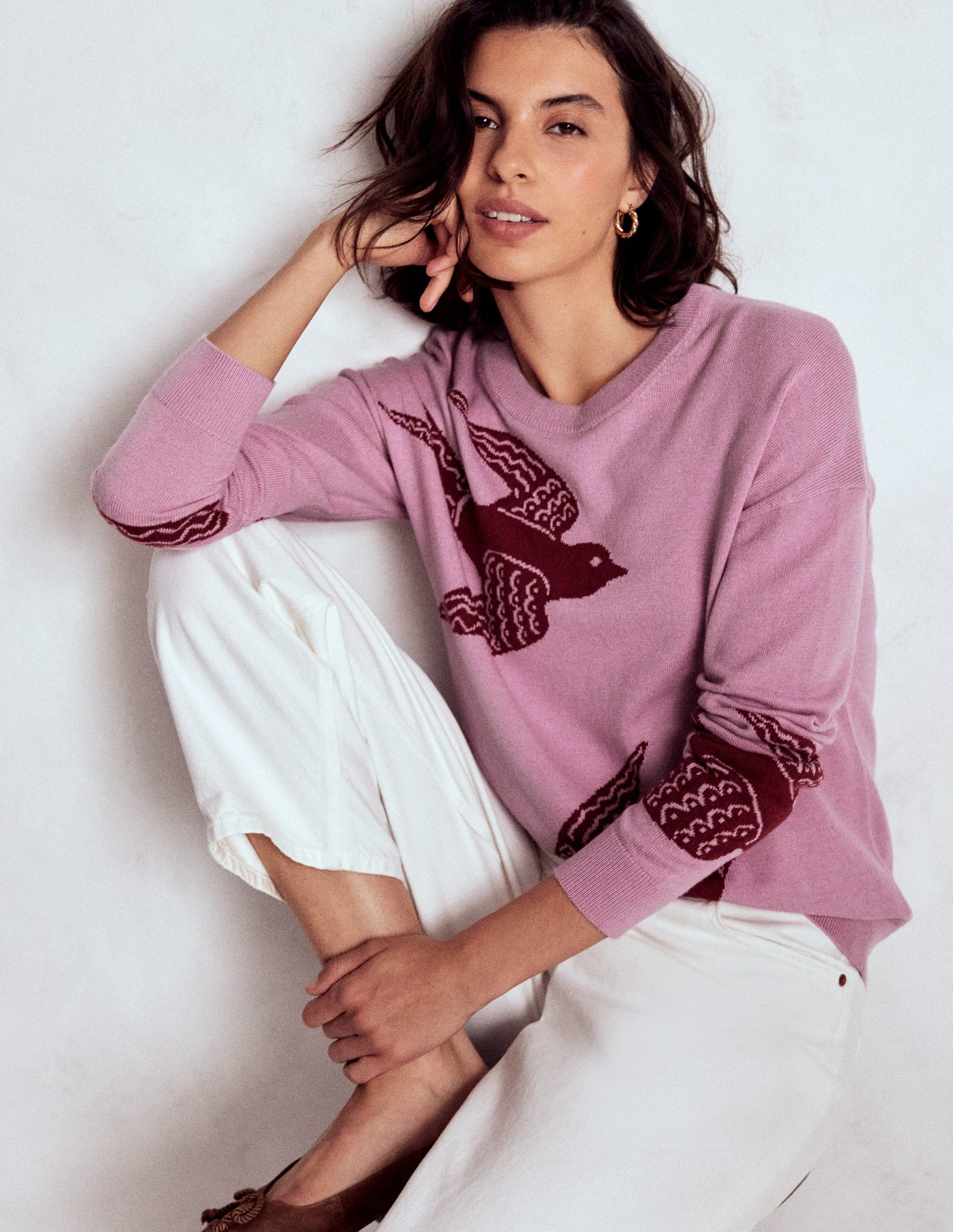 Natasha Novelty Jumper-Swooping Swallow