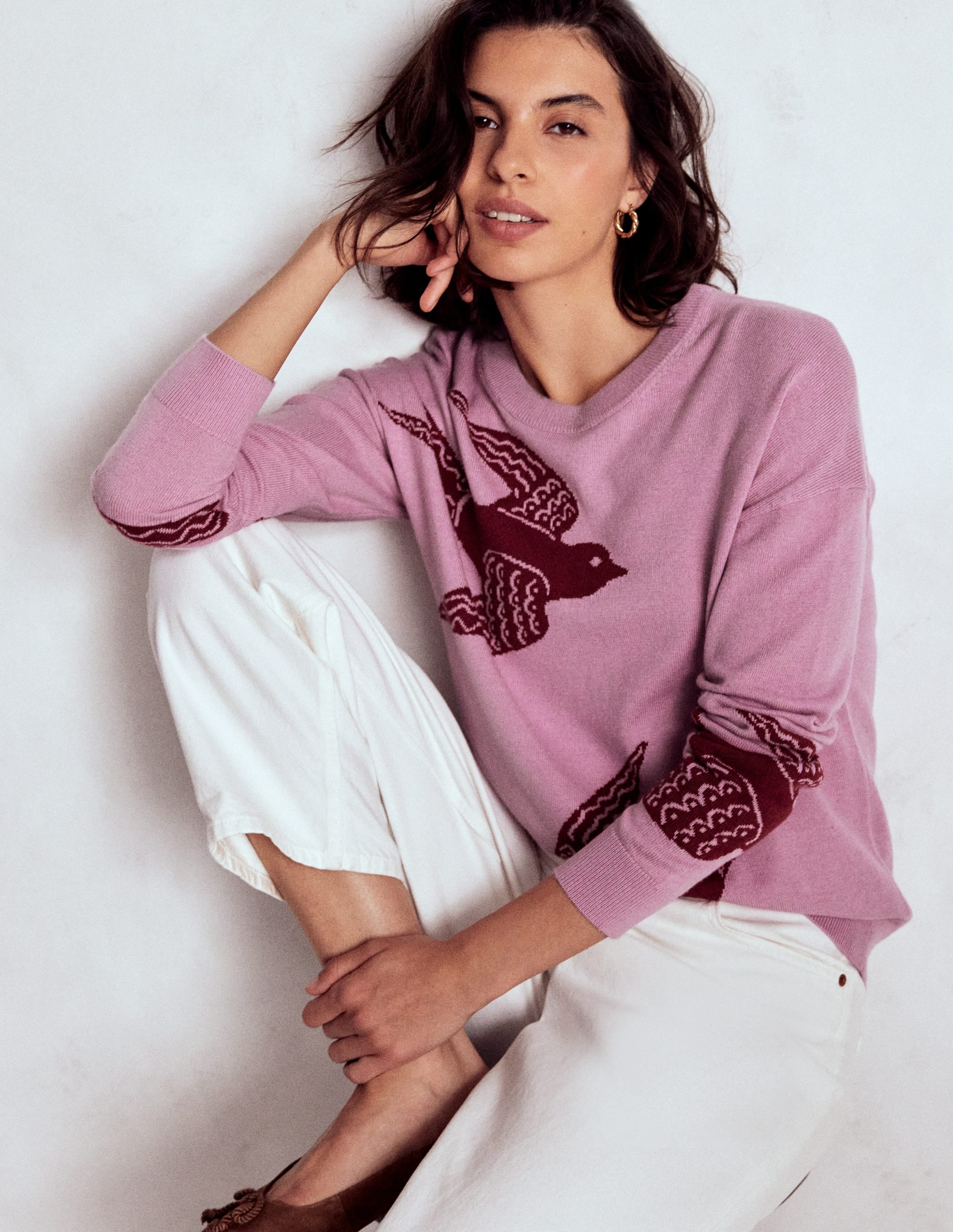 Natasha Novelty Jumper-Swooping Swallow - Image 1