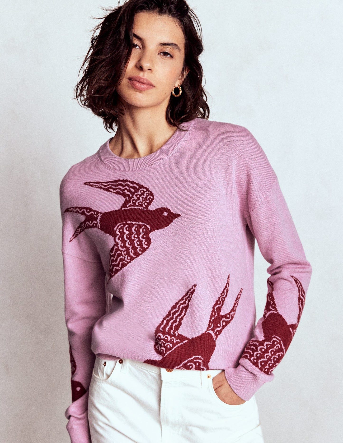 Natasha Novelty Jumper-Swooping Swallow