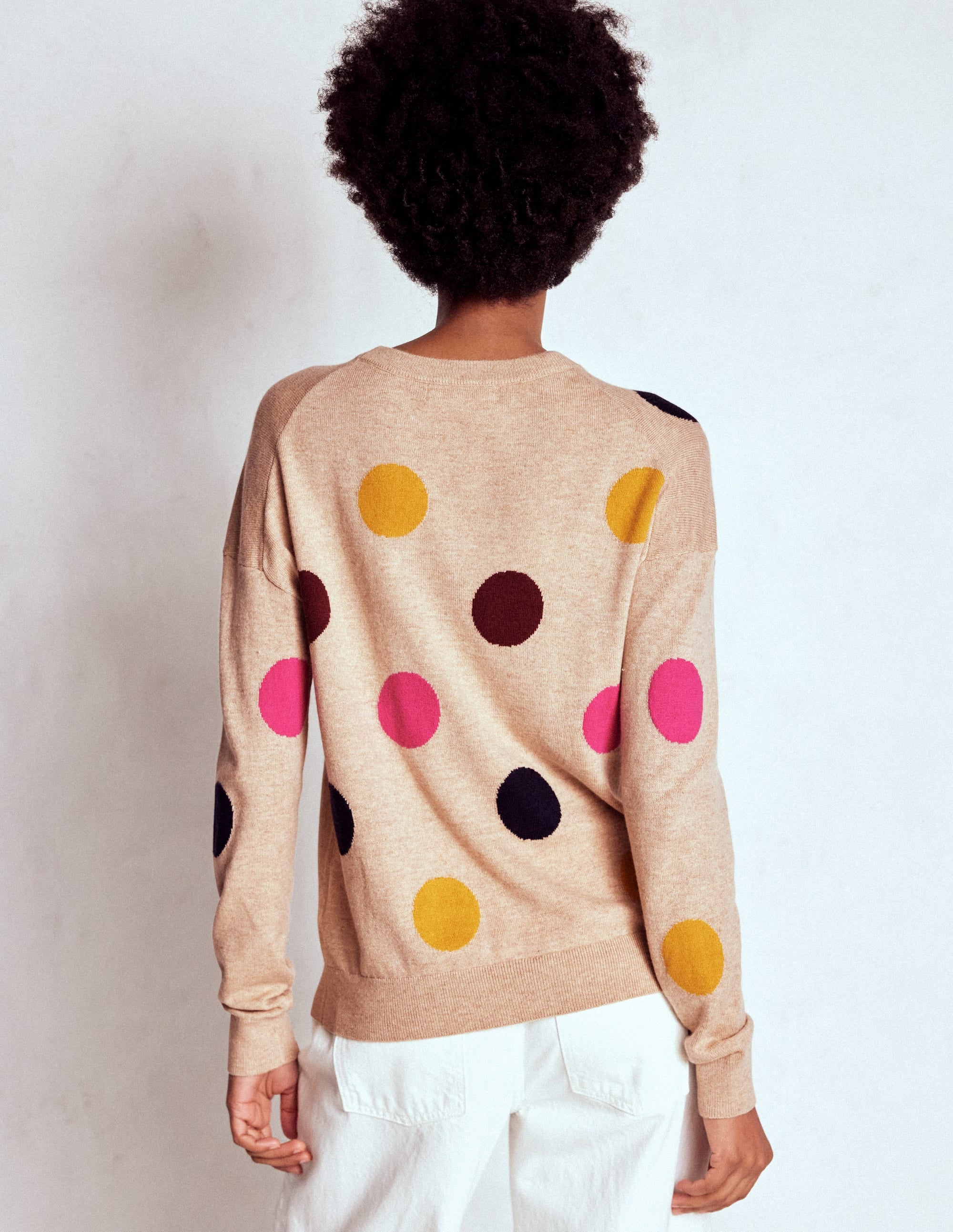 Natasha Novelty Jumper-Multi, Spot - Image 3