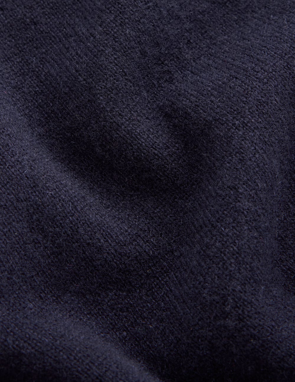 Eva Cashmere Roll Neck Jumper-Navy - Image 8