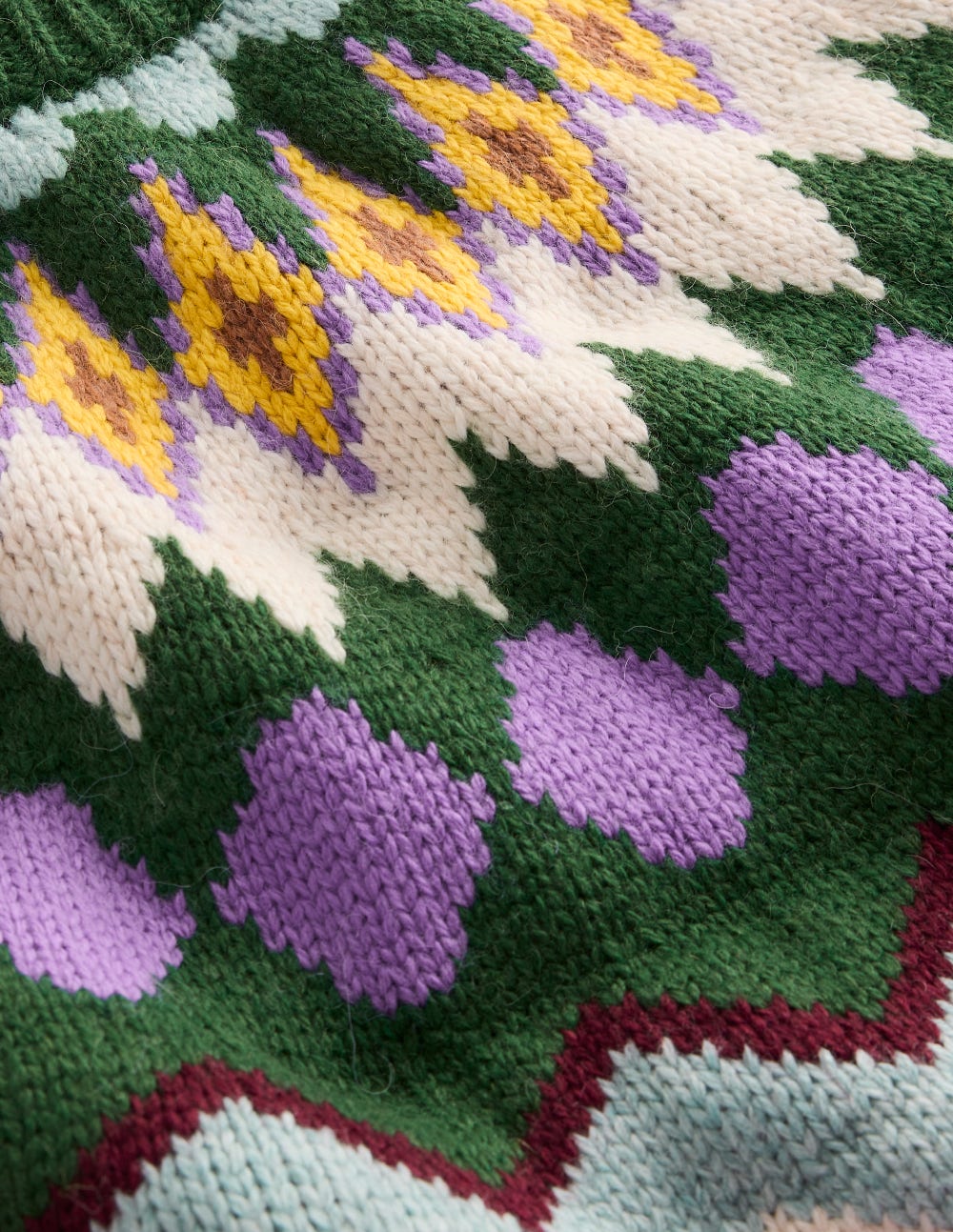 Eleanor Fair Isle Jumper-Promenade Green Melange-8