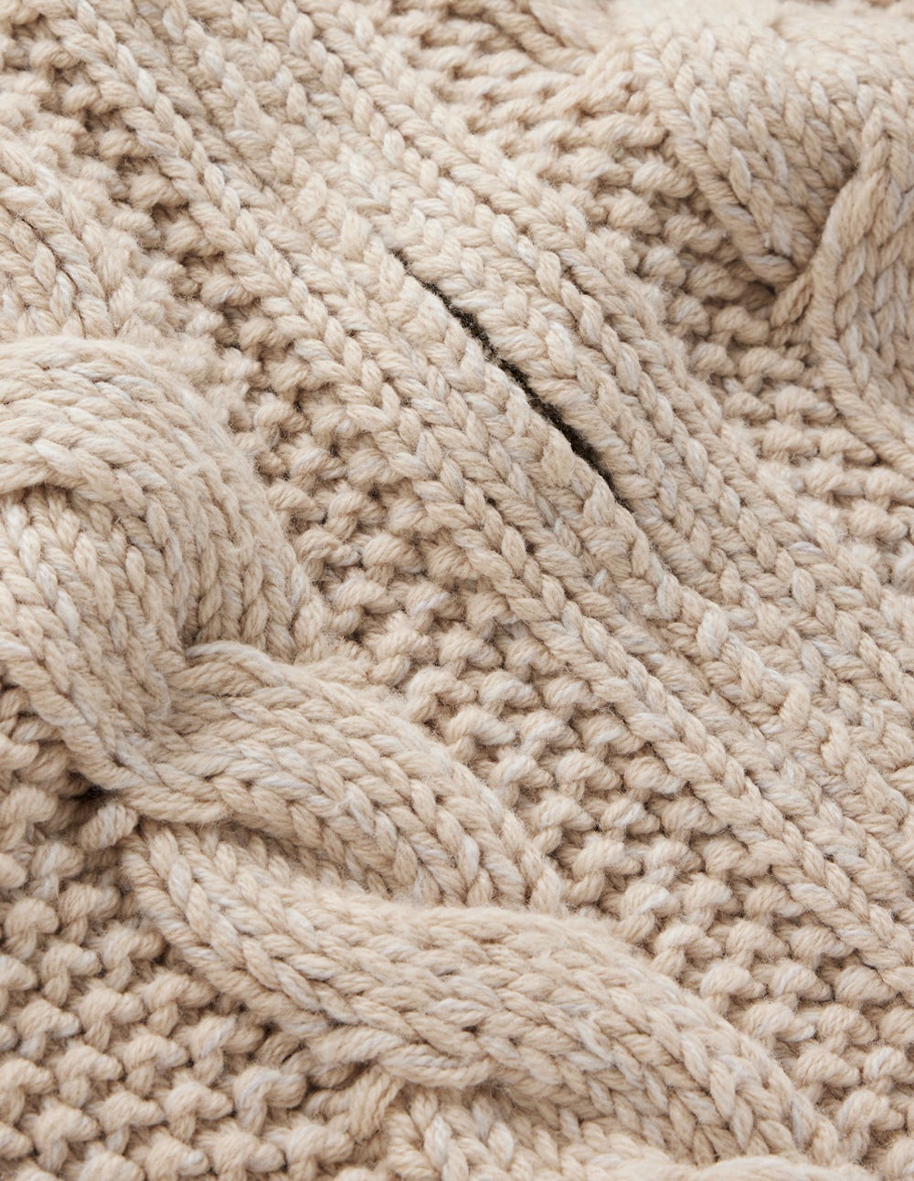 Chunky Marled Cardigan-Oatmeal - Image 7