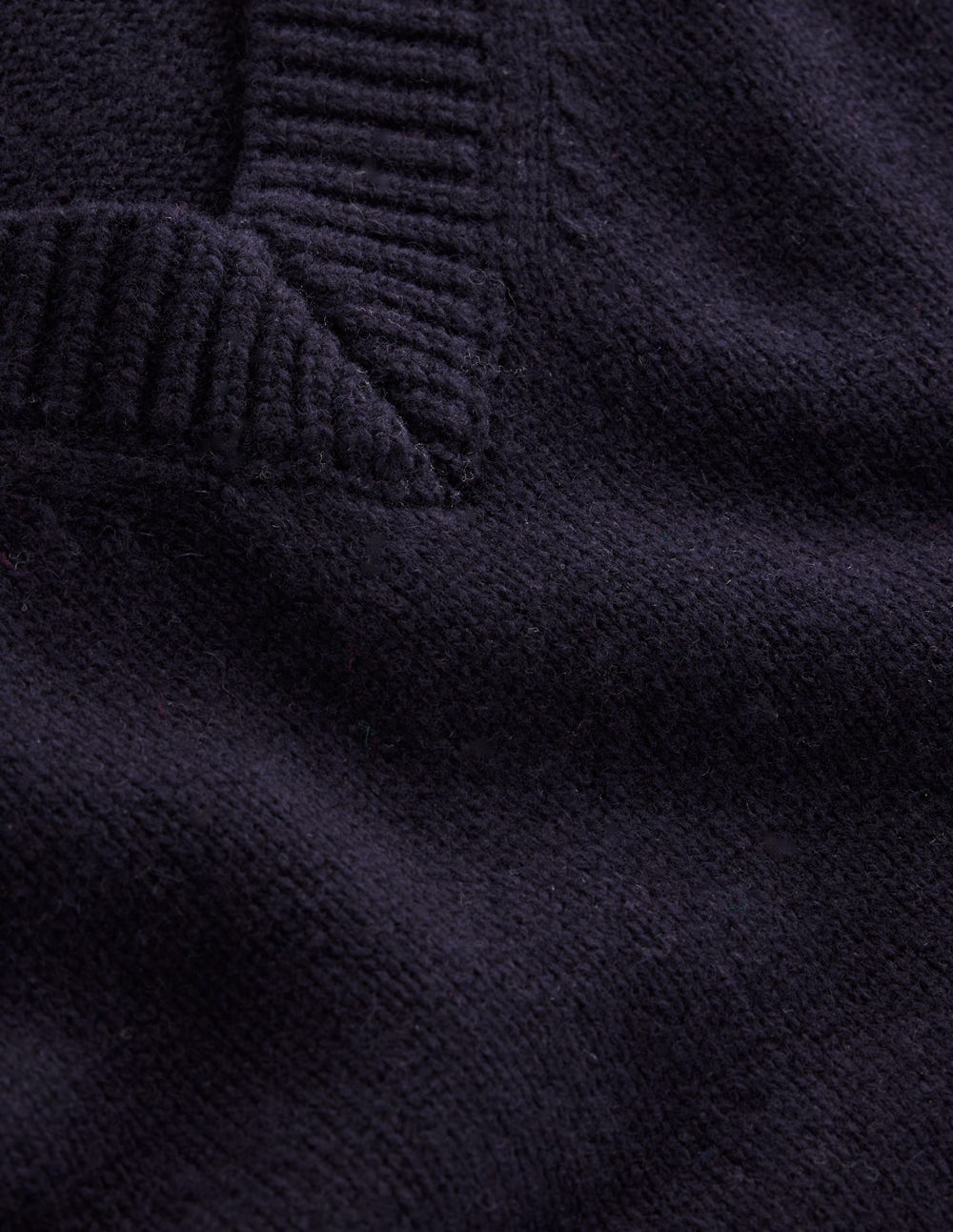 Marion Merino V-Neck Tank-Navy - Image 6