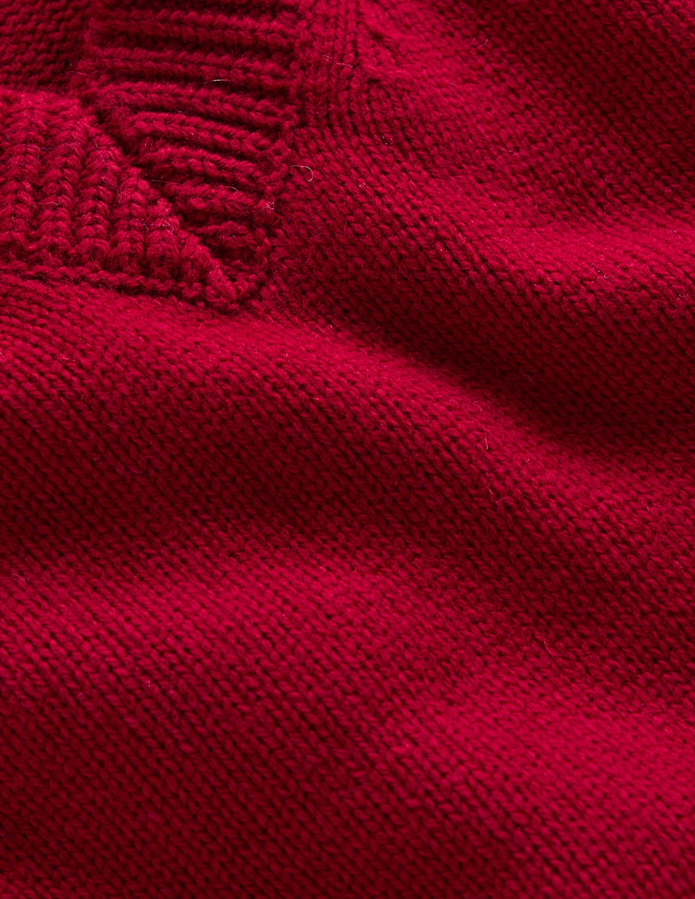 Marion Merino V-Neck Tank-Crimson Red - Image 7