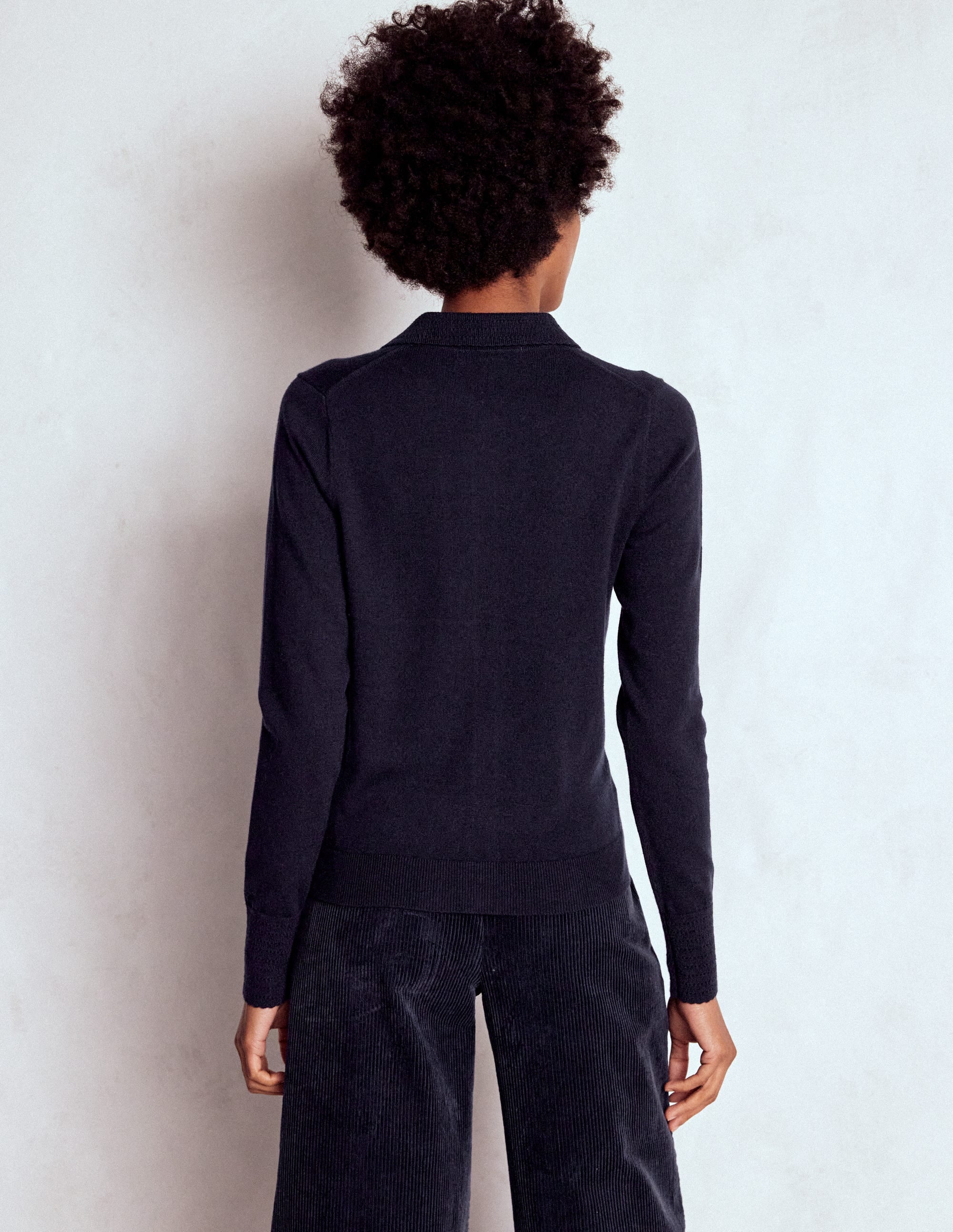 Briony Stitch Cardigan-Navy - Image 3