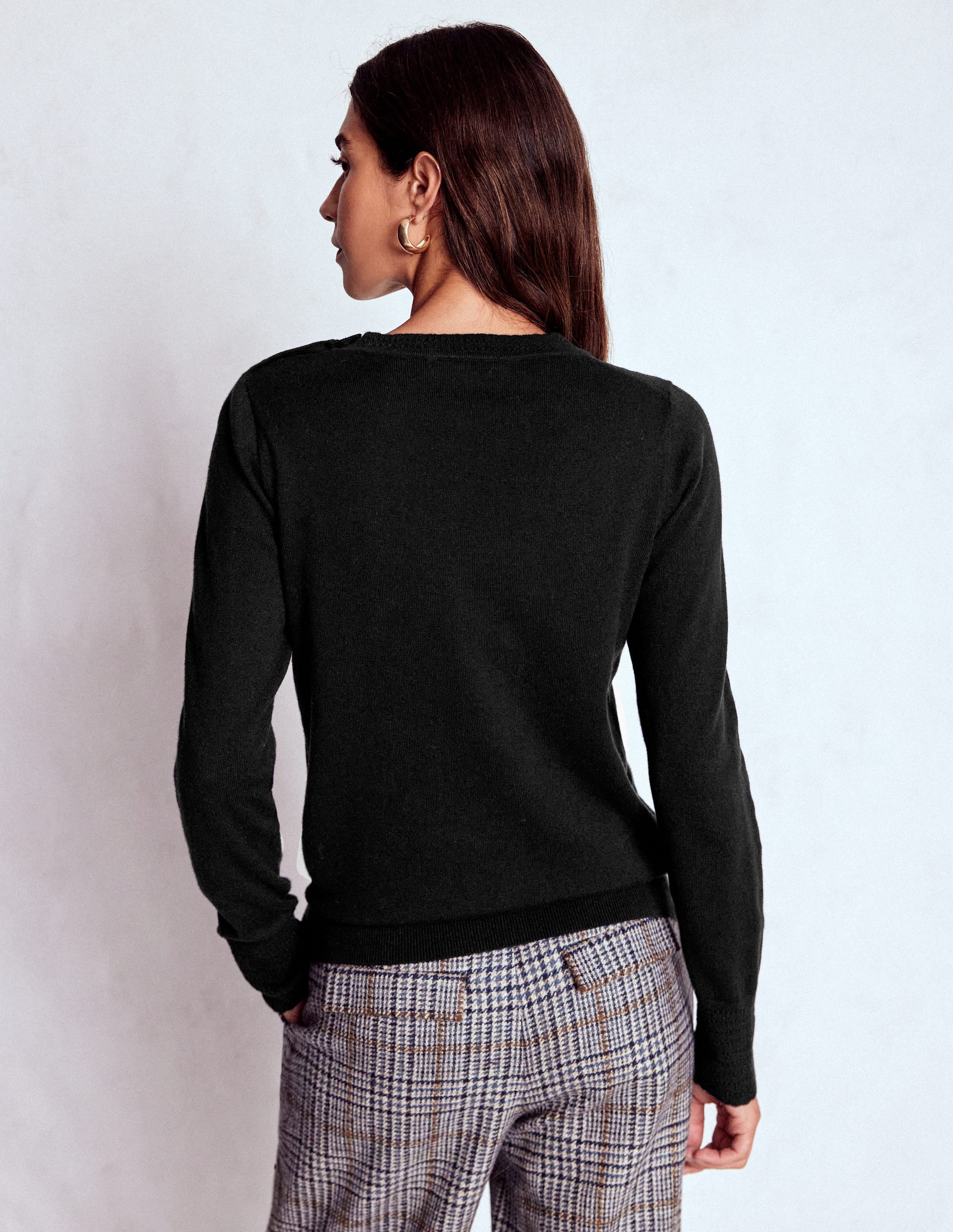 Briony Stitch Jumper-Black - Image 3