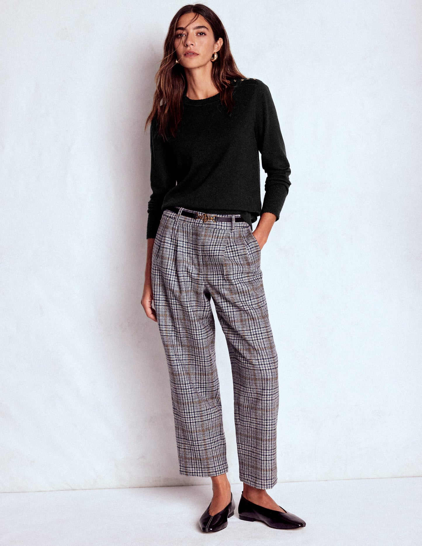 Briony Stitch Jumper-Black