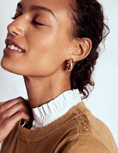 Briony Stitch Jumper-Camel Melange-2