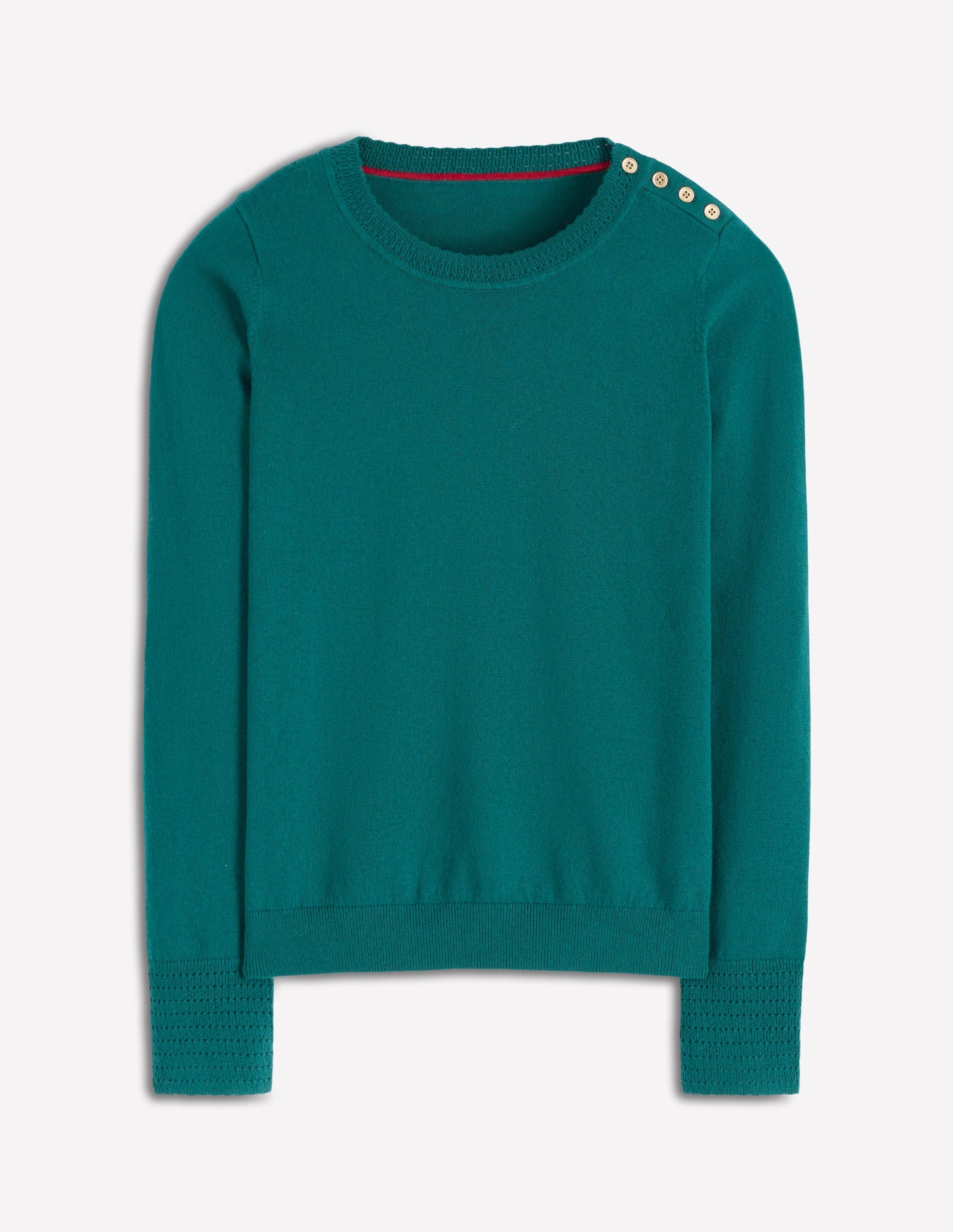 Briony Stitch Jumper-Drake Green