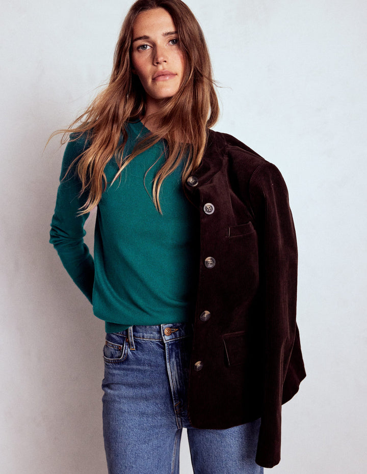 Briony Stitch Jumper-Drake Green