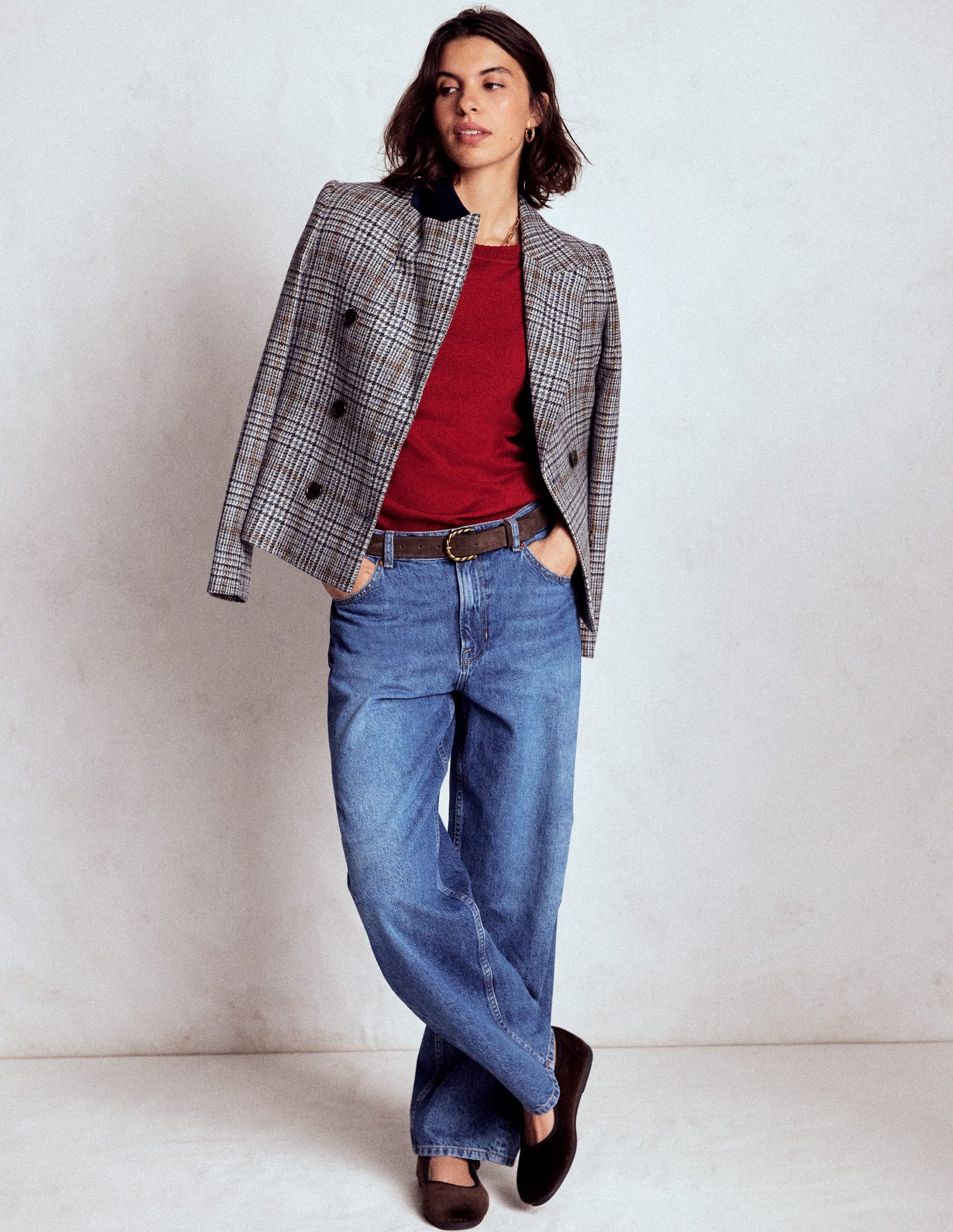 Briony Stitch Jumper-Red Liquorice-2