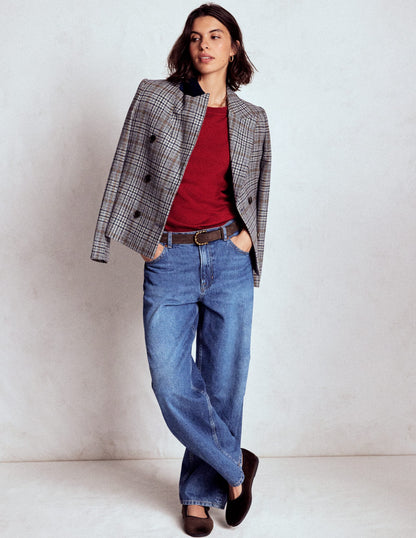 Briony Stitch Jumper-Red Liquorice-2