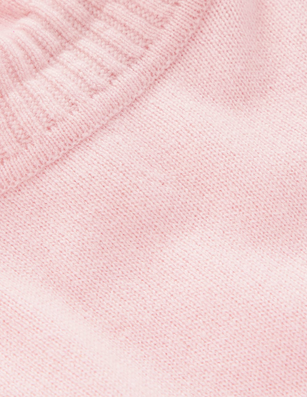 Frill Trim Cashmere Jumper-Chalk Pink-7
