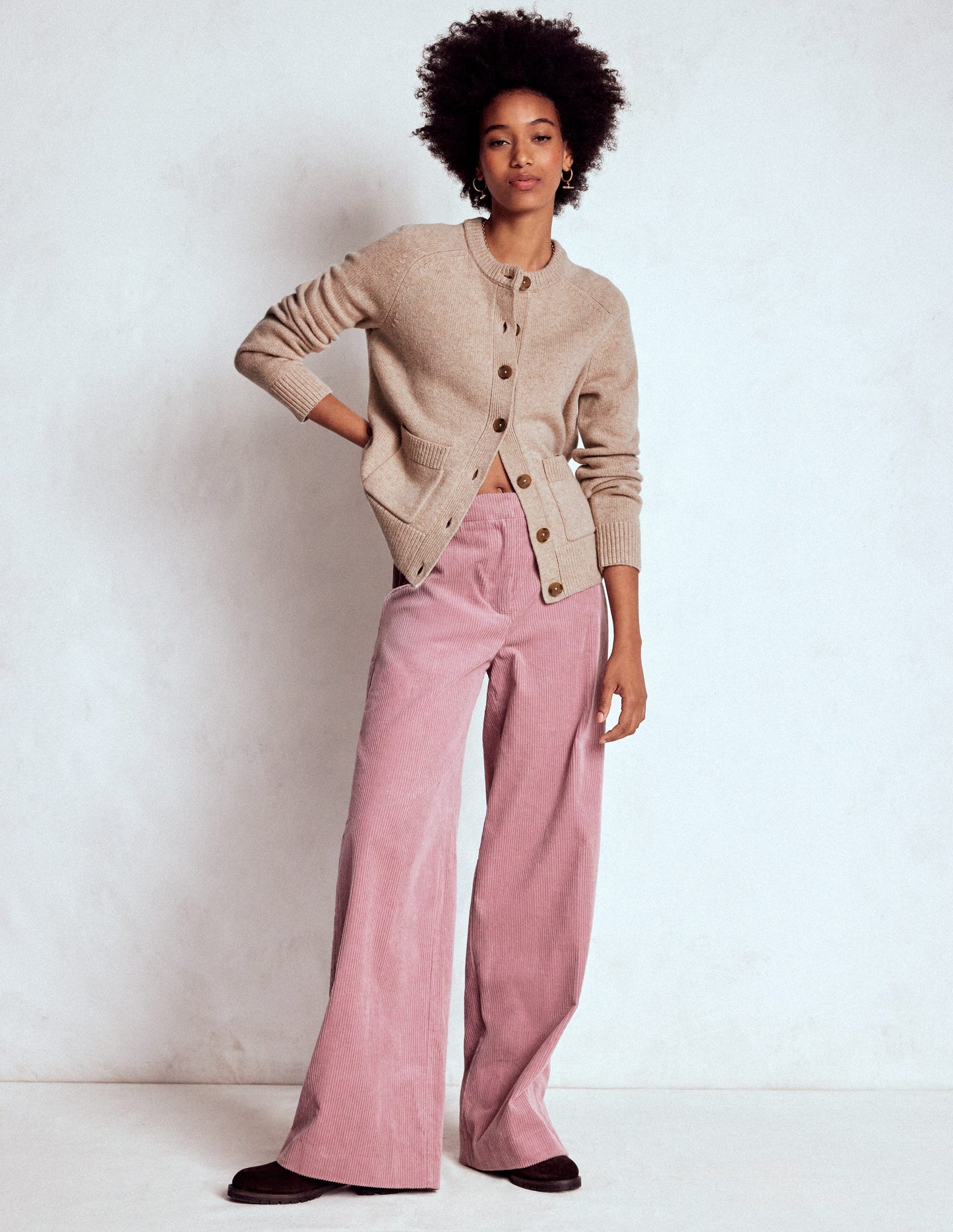 Marion Merino Cardigan-Linen