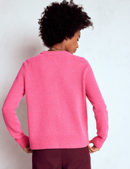 Marion Merino Cardigan-Rose Pink-4