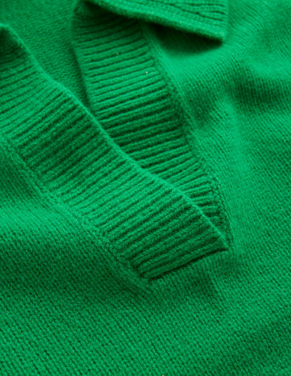 Marion Merino Henley Jumper-Rich Emerald-8