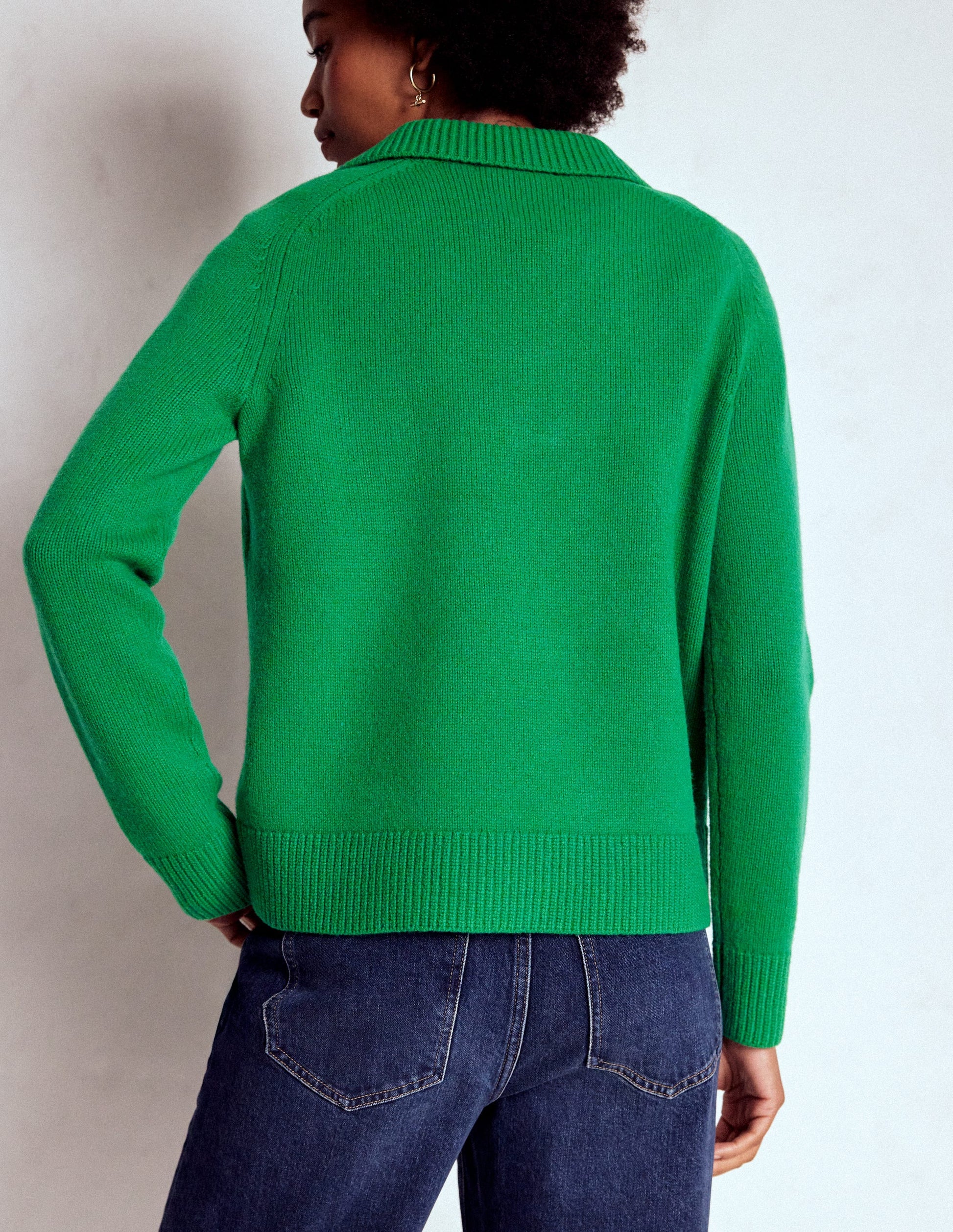Marion Merino Henley Jumper-Rich Emerald-3