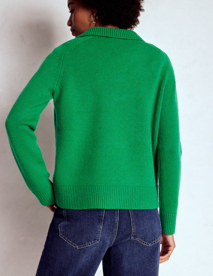 Marion Merino Henley Jumper-Rich Emerald-3