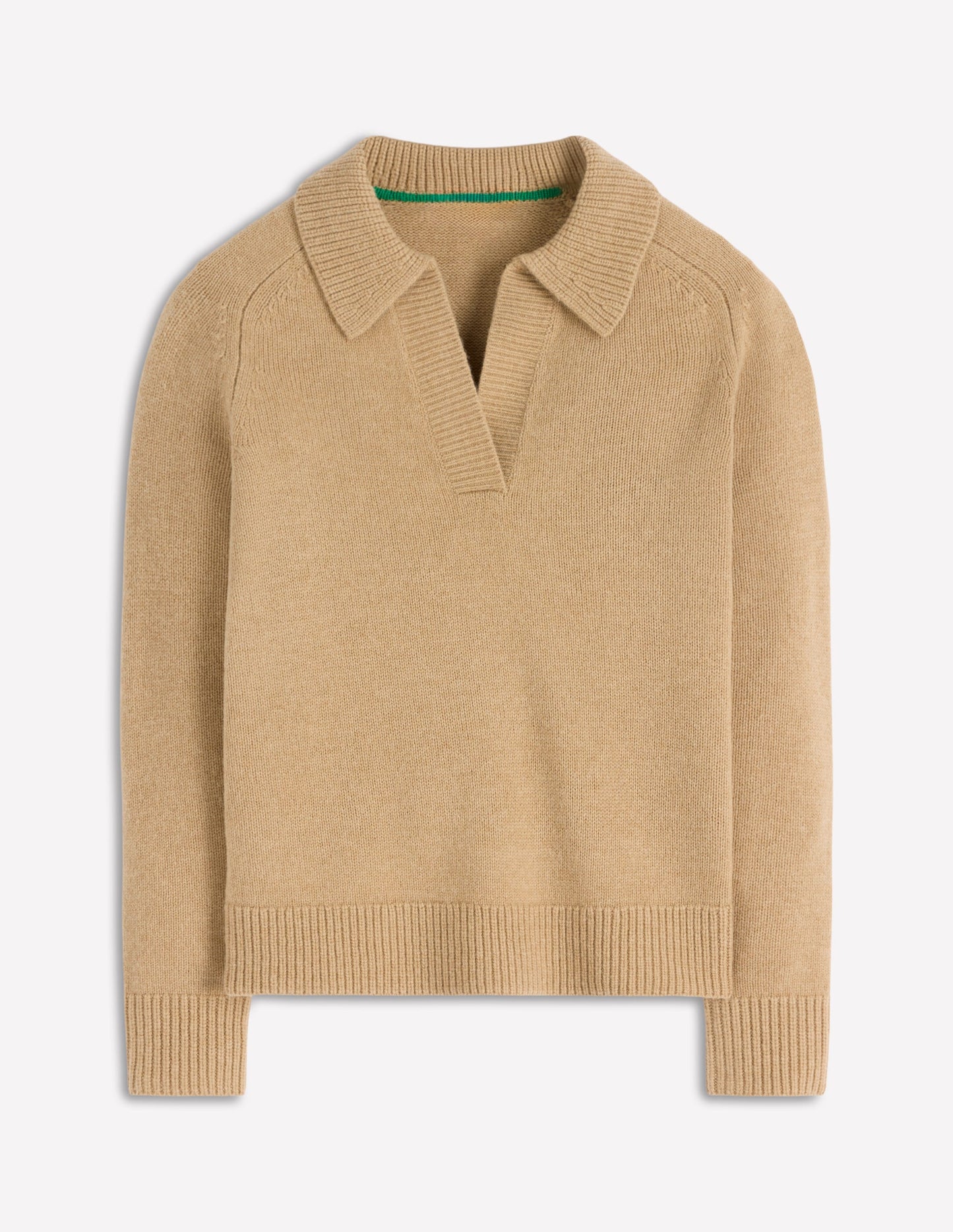 Marion Merino Henley Jumper-Camel Melange
