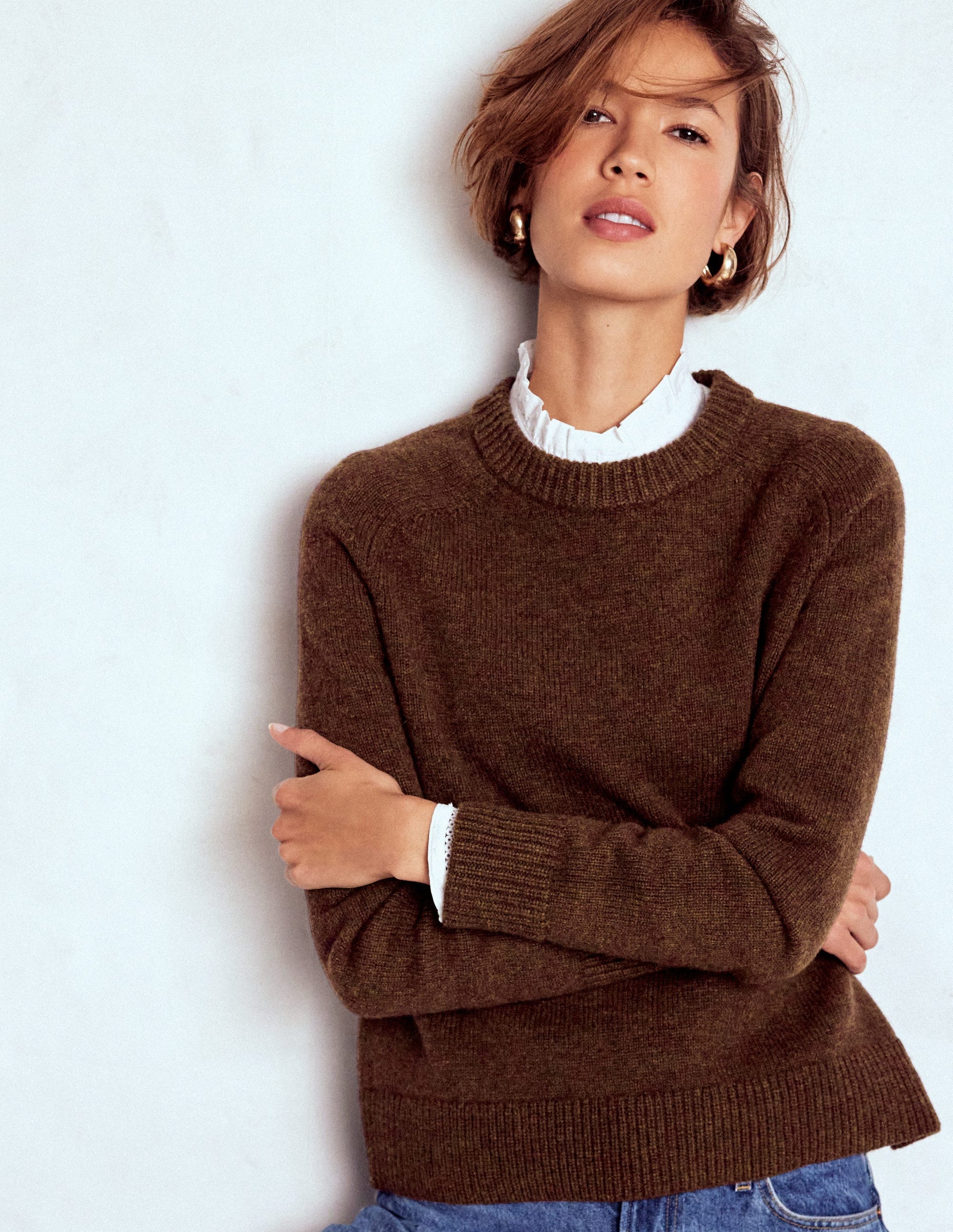 Marion Merino Jumper-Raw Umber-4