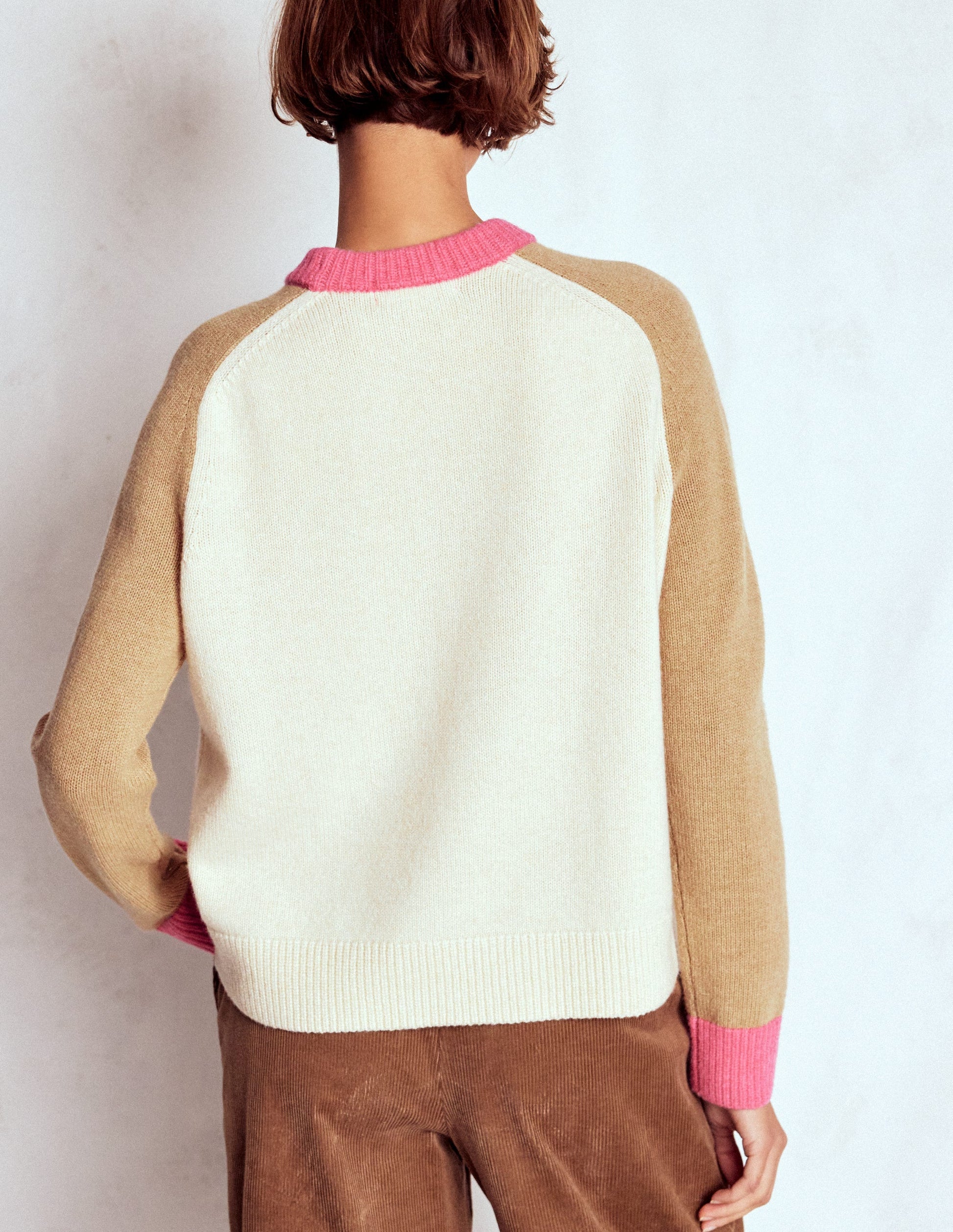 Marion Merino Jumper-Warm Ivory, Colourblock-3