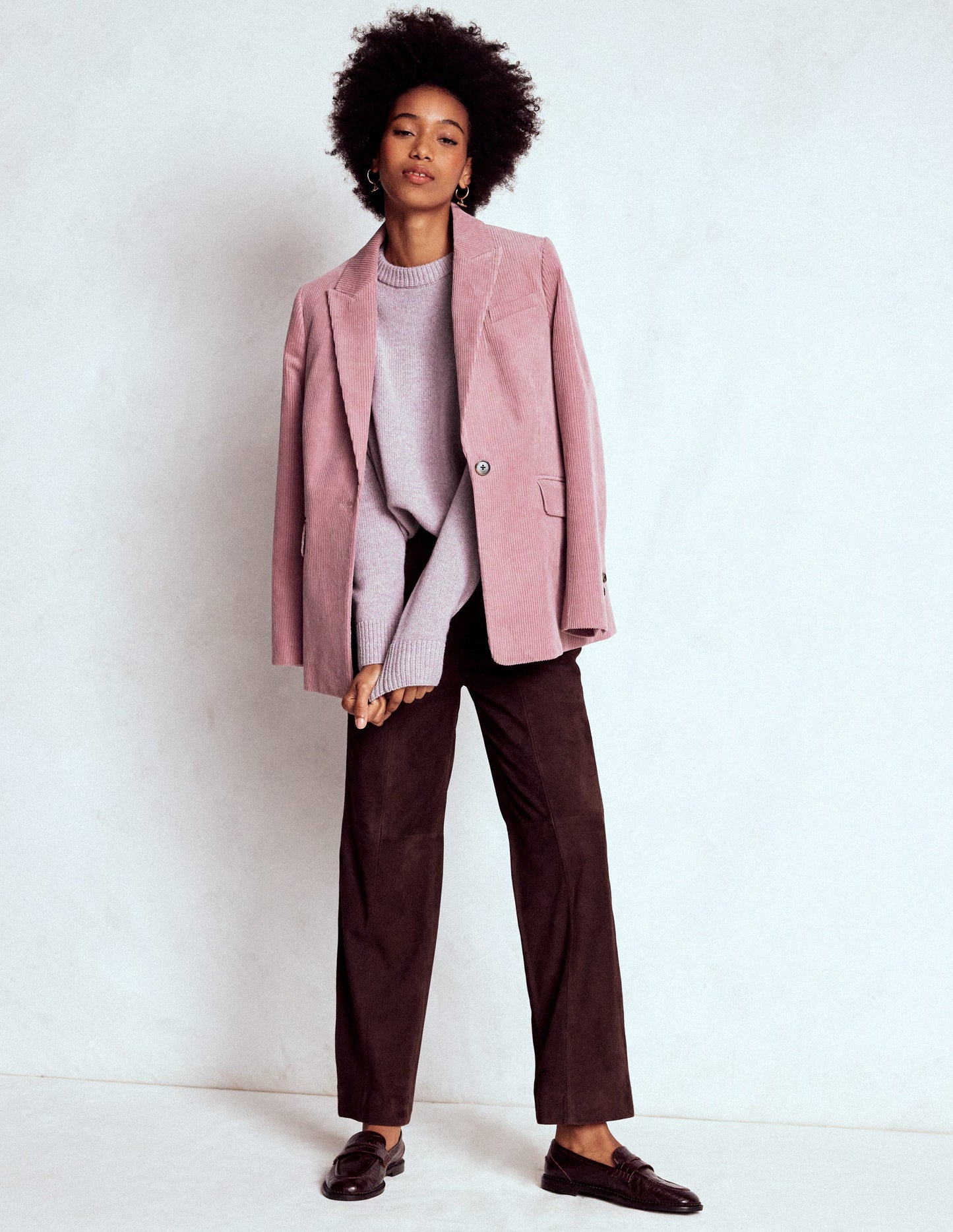 Marion Merino Jumper-Chalky Violet