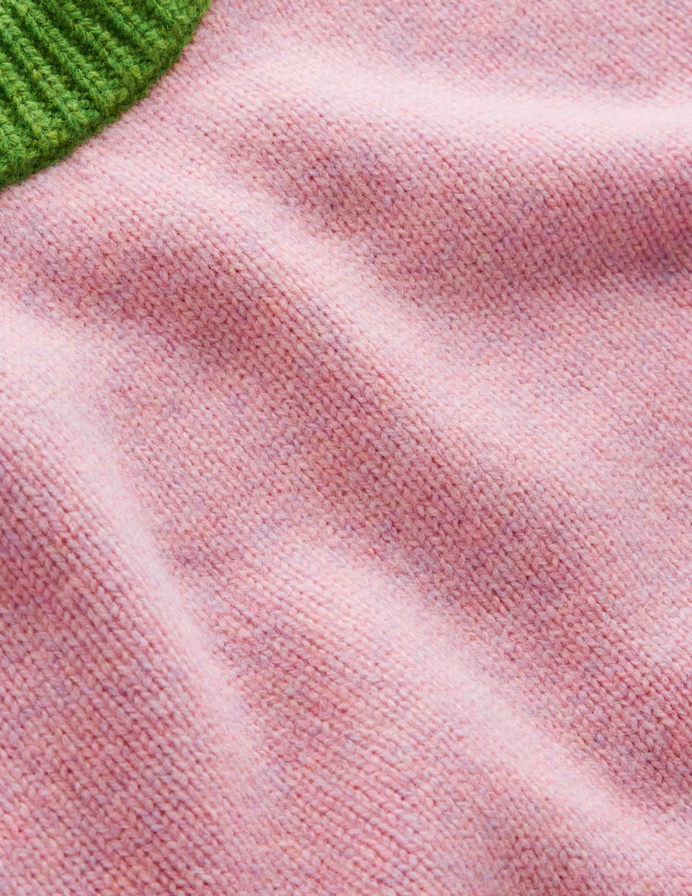 Marion Merino Jumper-French Pink, Navy Colour Block - Image 7