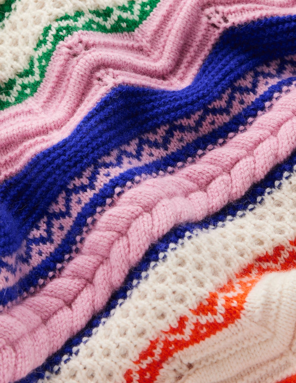Textured Fair Isle Jumper-Multi - Image 9