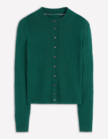 Diane Pointelle Cardigan-Drake Green-5